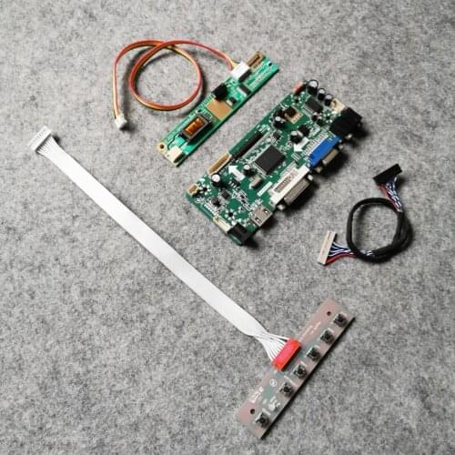 1CCFL 20 Pin LVDS 1024*768 DIY kit For L133X2/L133X3/D091201/D291207 screen LCD display controller board VGA DVI M.NT68676