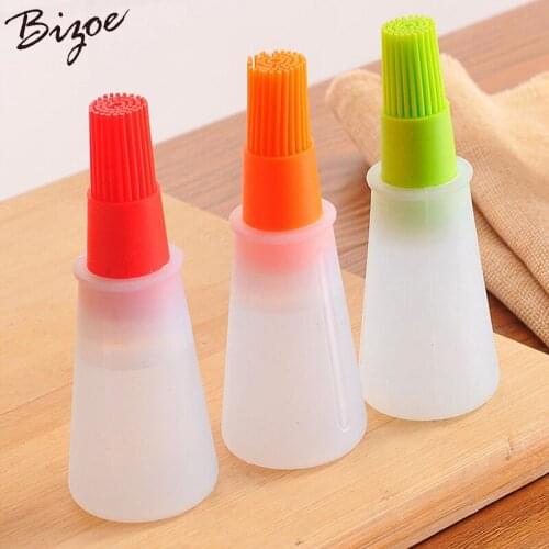 3pcs Silicone Oil Brush Baking Brushes Liquid Oil Pastry Brush BBQ Utensil Safety Basting Brush