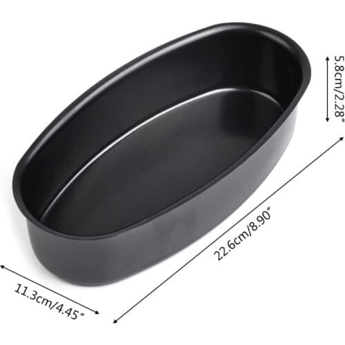 9 Inch Non Stick Oval Shape Cake Pan Cheesecake Loaf Bread Mold Baking Tray DIY 896A