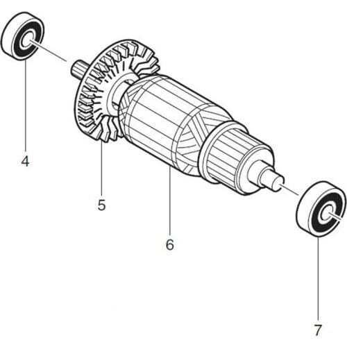 AC220-240V MAKITA 517423-0 Rotor Motor Armature for MT650 Rotor