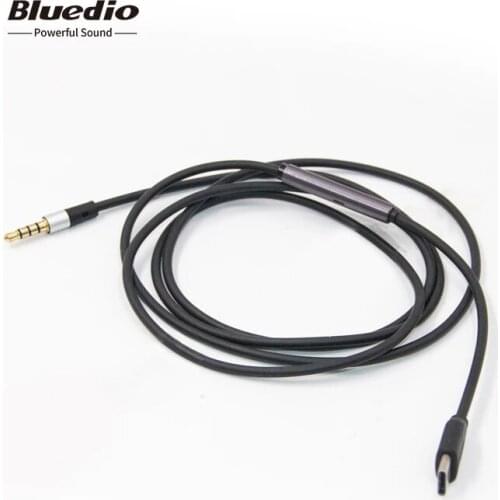 Bluedio Audio Cable Type-c To 3.5 Mm For Bluedio T7 T7+ T6S T5 V2 TM TMS With One Free Y Splitter Cable For Computer