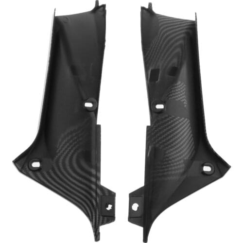 Carbon Fiber Exhaust Pipe Side Covers Fairing Cowl Panels Fit for Yamaha YZF R1 2002 2003