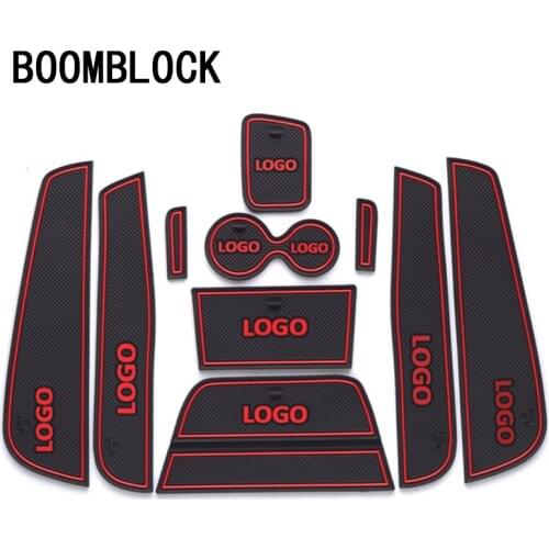 BOOMBLOCK 10pcs/set Car Interior Mat Pad Cushion Covers Fixed For Renault Captur Accessories Stickers