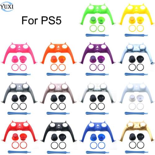 YuXi For PS5 Controller Decorative Strip For Sony Playstation 5 PS5 Handle Joystick Decoration Strip Shell Cover