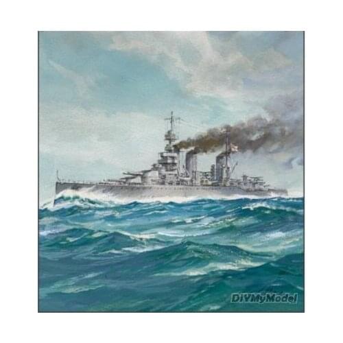 DIYMyModeI HMS lion 1:250 lion cruiser DIY Handcraft Paper Model Kit Handmade Toy Puzzles Gift Movie prop