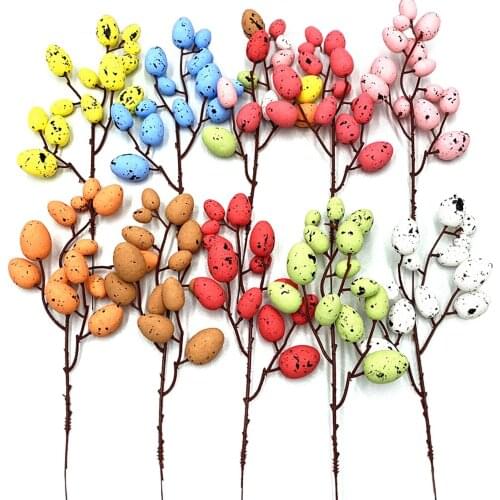 Easter Eggs Holiday Decoration Party Decor Foam Resuable 10Pcs Simulation Branch