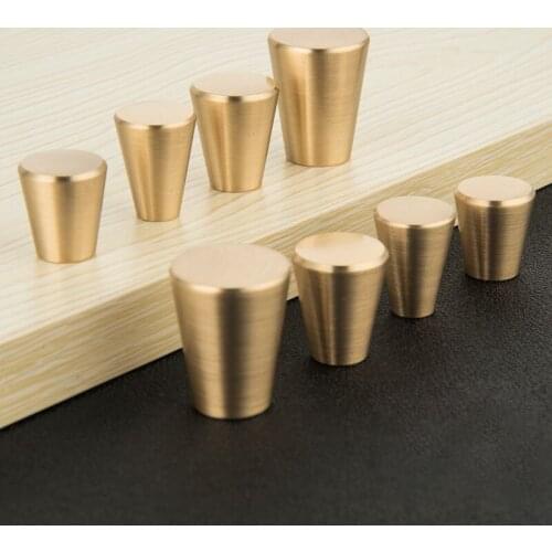 Cone Shape Cabinet Door Knobs zinc alloy brush nickel copper matte black color Drawer Handle Dresser Pull handle