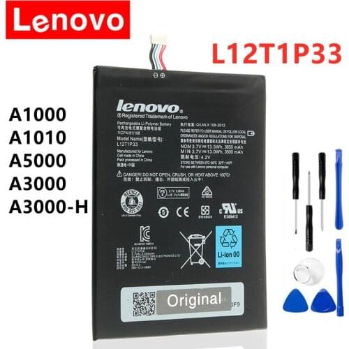 L12D1P31 L12T1P33 Battery For Lenovo IdeaTab lepad 7" 3650mA A1000-L A1010 A3000 A3000-H A3300 A3300-T A5000 A5000E + Free Tools
