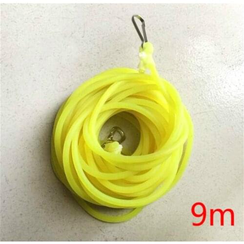 9m Diameter 4mm Elastic Solid Rubber Fishing Line Band Rope-missed Pole Retaining Pole Elastic Rope Tied Rubber with Hook