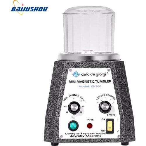 Magnetic Tumbler 100mm Jewelry Polisher & Finisher Finishing Polishing Machine