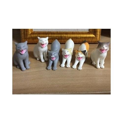 Small PVC figure cute cats model toy 5pcs/set