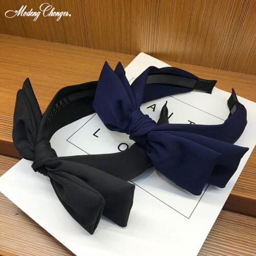 Fashion For Women Girls Turban Headband Big Side Multiple Bowknot Hairband Sweet Wild Toothed Non-slip Soft Hair Accessories