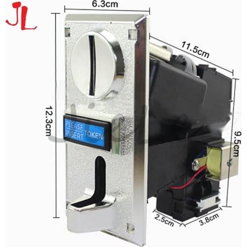 Multi coin acceptor Electronic Roll Down Mechanism CPU Programmable 6 Type coin selector washing machine factory price