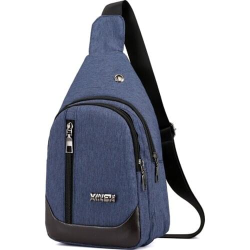 Mens Chest Bag Casual Large Capacity Single Shoulder Bag Messenger Bags Male Backpack Multifunctional Crossbody 2021 Dropship