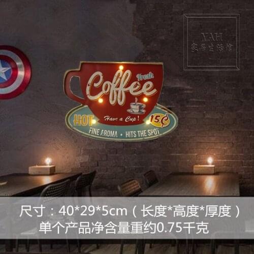 Retro Style Wall Lighting Sign Creative Road Sign Bar & Cafe Home Personality Wall Background Iron Painting
