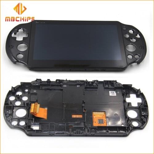 Original Assembled LCD Screen Display with frame replacement for PS Vita 2000 Slim for PSV 2000 PSV2000 LCD
