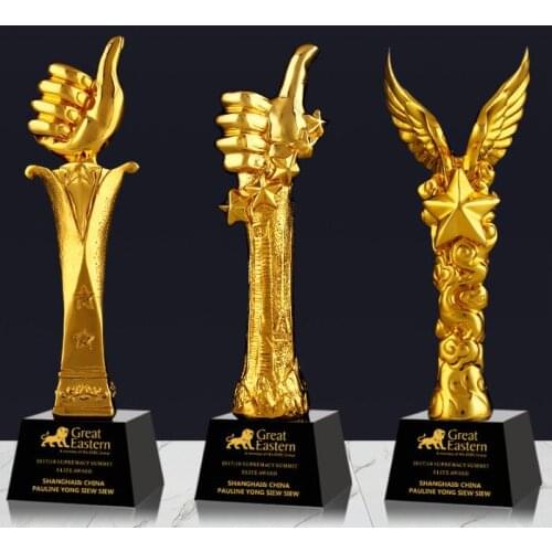 Customized Gold-plated Resin Cup Crystal Customized small plastic cup decoration customized trophy trophy crafts Free engraving