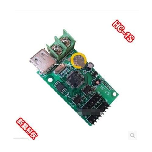 HC-1S USB port full color LED control card U disk P10 display led controller with 2*hub75b port for p3,p4,p5,p6,p8,p10 display