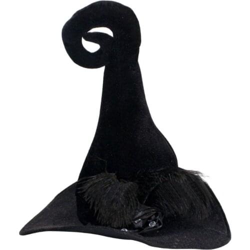 Halloween Witch Wizard Hat Party Costume Headgear Devil Cap Cosplay Props Decoration Accessories for Adult Women Men