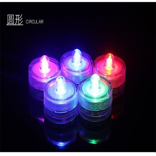 LED Waterproof candle lamp bar fishing tank diving electronic candle lamp wedding party colorful electronic candle wholesale
