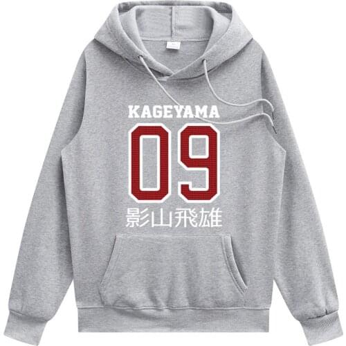 Hoodies Men Volleyball Boy Harajuku Hoodie Haikyuu Hoodie Anime Hoodies KAGEYAMA 09 Hoodies Hoodies Women