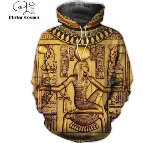Mysterious retro ancient Horus Egypt goddess Pharaoh totem 3d hoodies/Sweatshirt Winter autumn funny long sleeve streetwear-13
