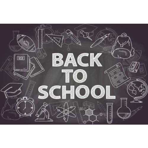 VinylBDS Photo Background Blackboard Backdrops Back to School Photo for Kids Children Party Background Baby Photo for Studio