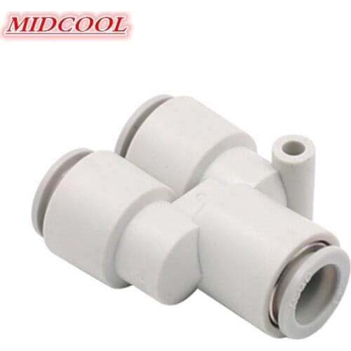 High quality P3 Way Port PY Shape 4mm 6mm 8mm OD Hose Tube Push Gas Plastic Pipe Fitting Connectors