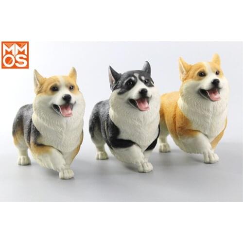 XMMOS Walk Welsh Corgi Pembroke Dog Pet Figure Animal Toy Collector Decoration Desktop Decoration Adult Gift