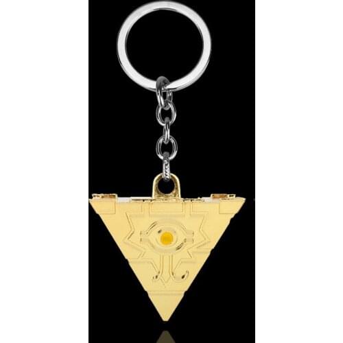 10 pcs/lot Game Yu Gi Oh Millenium Model Doll Keychain Toy Yu-Gi-Oh! Figure Toy Yugi Muto ATEM Cosplay Keyring Pendant