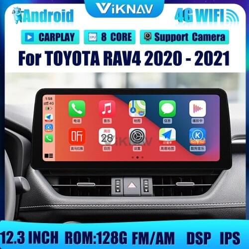 12.3 INCH Android Car Radio With screen For TOYOTA RAV4 2020-2021 car head unit stereo DVD multimedia player GPS Navigation