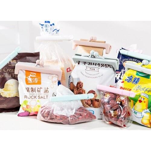 2/5pcs Portable Seal Sealing Bags Vacuum Dust-proof Moisture-proof Food Snack Storage Sealer Plastic Freezer Bag Kitchen Gadgets