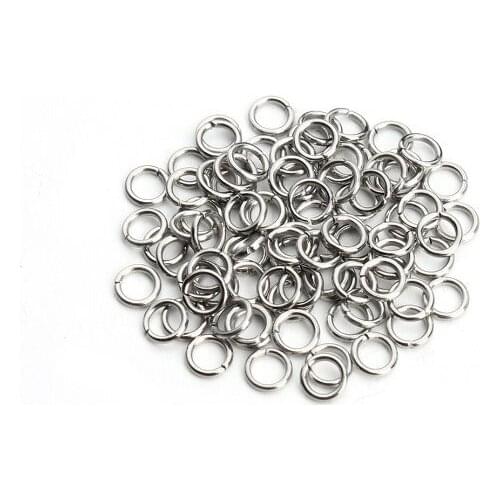 200pcs/lot Wholesale Open Circle Jump Rings Necklace Bracelet Earring Pendant Connectors DIY Making Jewelry Crafts Accessories
