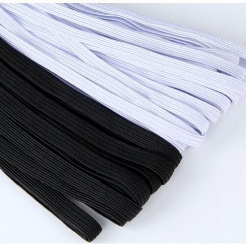 3/5/6/8/10mm 10 Meters/Lot High-Elastic Sewing Elastic Ribbon Elastic Spandex Band Trim Sewing Fabric DIY Garment Accessories