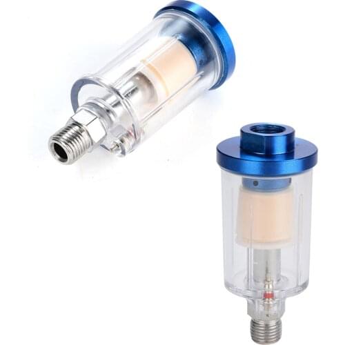 85 * 40mm 1/4'' Water Oil Separator Inline Air Hose Filter Moisture Trap Pneumatic Tool Parts For Compressor Spray Paint Gun