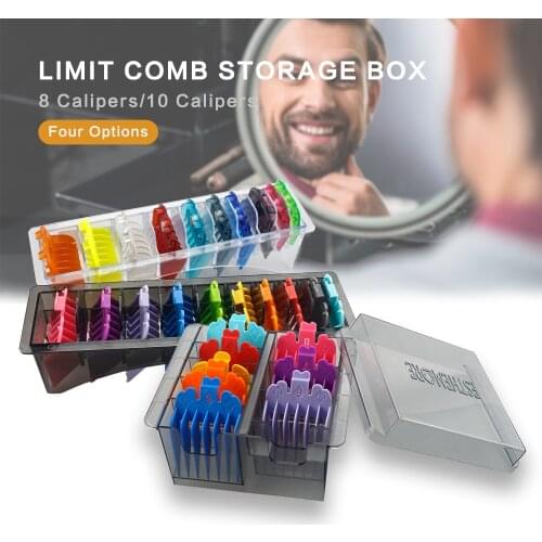 Barbershop Electric Clipper Universal Hair Clipper Limit Comb Storage Box Hairdressing Tools 8/10 Caliper Limit Comb Storage Box