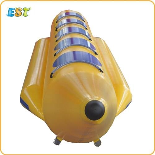 Free shipping funny inflatable flying water banana boat flyfish sea games inflatable flying fish