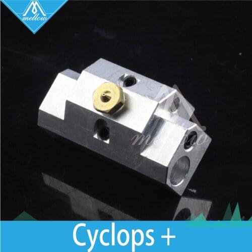 All-metal Multi-extrusion 2 in-1 out Cyclops/PLUS Pt100 Aluminium Heater Block Multi Color Nozzel 1.75mm For 3D Printer Hotend