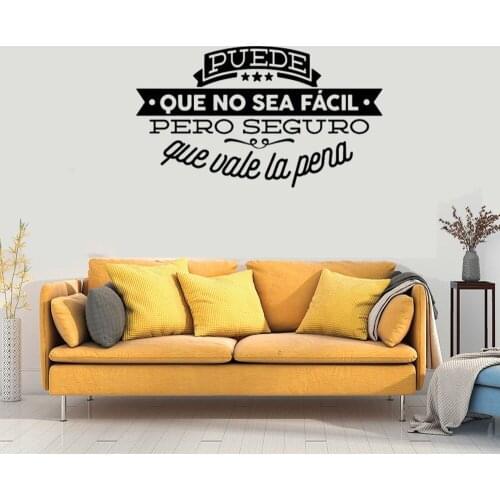 Spanish Famous Quote Inspiring Phrase Wall Decals For Childrens Bedroom Boy Art Home Decor Viny Mural RU4079