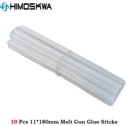 10 pcs 11*180mm Hot Melt Gun Glue Sticks Plastic Transparent Sticks for Glue Gun Home Power Tool Accessories Free Shipping