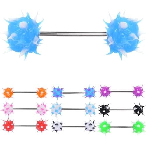 Punk Nipple Ring Fashionable Stainless Steel Small Ball Shape Nipple Ring Decoration harmless Jewelry body piercing for Girl
