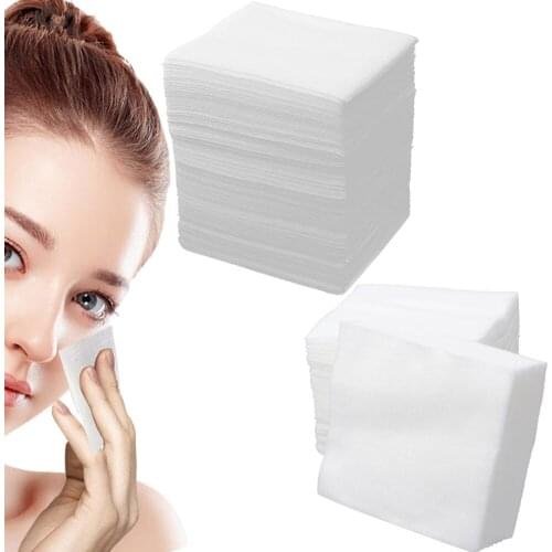 200 Pieces/Box Makeup Cotton Non Woven Fabric Piece Beauty Disposable Makeup Remover Facial Cleaning Tool