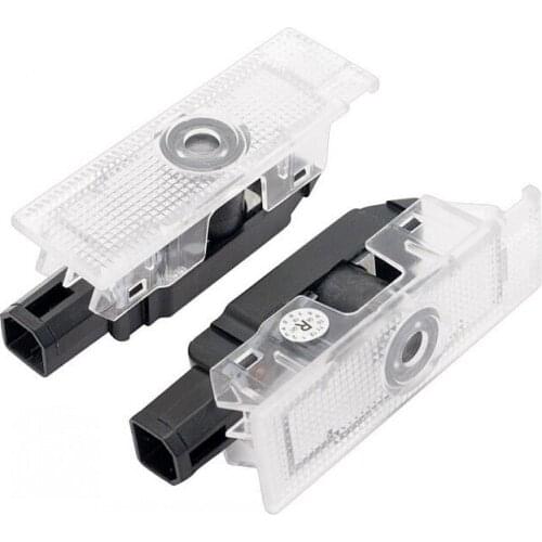 2pcs Car Door Welcome Light for Maserati Granturismo Grancabrio Levante Emblem Logo Shadow Laser Projector Lamp Car Decor Lights