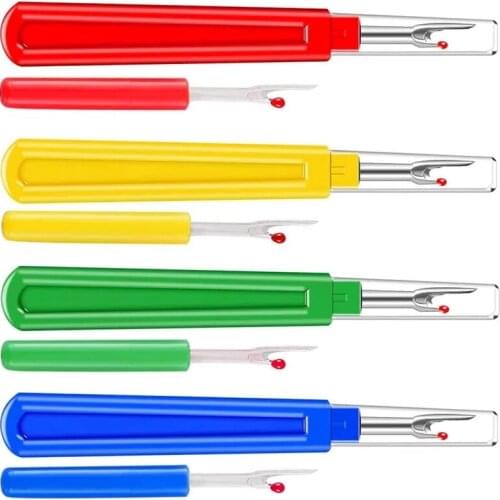 LMDZ 8 Pcs Sewing Seam Ripper and Thread Remover Kit, 4 Big and 4 Small Colorful Sewing Stitch Thread Unpicker, Handy Stitch