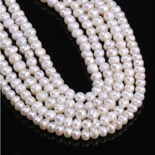 Hot Sale Freshwater Natural Cultured Pearl Beaded Potato Shaped Natural Pearl Jewelry Making DIY Elegant Necklace Bracelet Gift