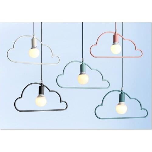Nordic Clouds Shape Pendant Lights Modern Creative Children Room Decor Hanging Lamp Indoor Cafe Kitchen Cartoon Bedroom Bar