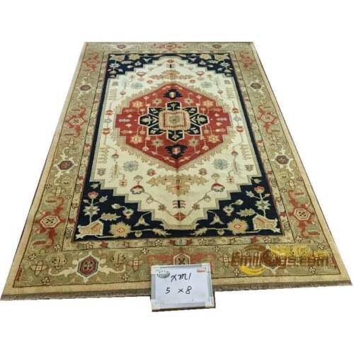 Original single export Turkish handmade carpets OUSHAK Ozarks pure wool carpet XM1 5x8gc47zieyg28