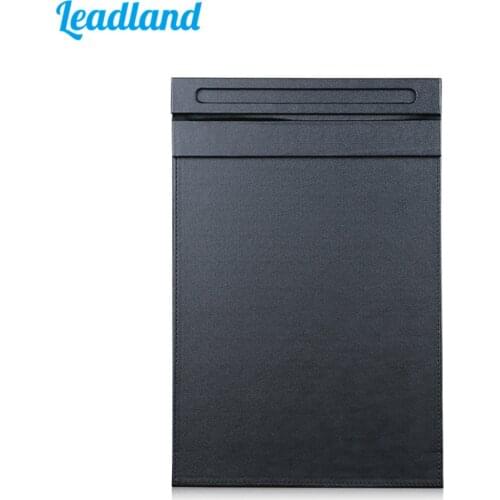 Magnetic Clip Board File Folder A4 Paper Clipboard Folder with Clip For Business Supplies Leather Black Portfolios Pad Messager