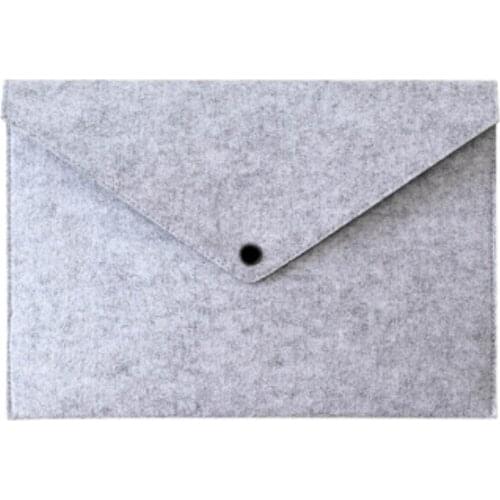 Simple Solid A4 Big Capacity Document Bag Business Briefcase File Folders Felt Filing Bags EM88