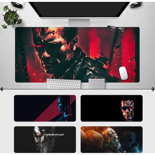 Factory Direct Terminator Mouse Pad Gamer Keyboard Maus Pad Desk Mouse Mat Game Accessories For Overwatch
